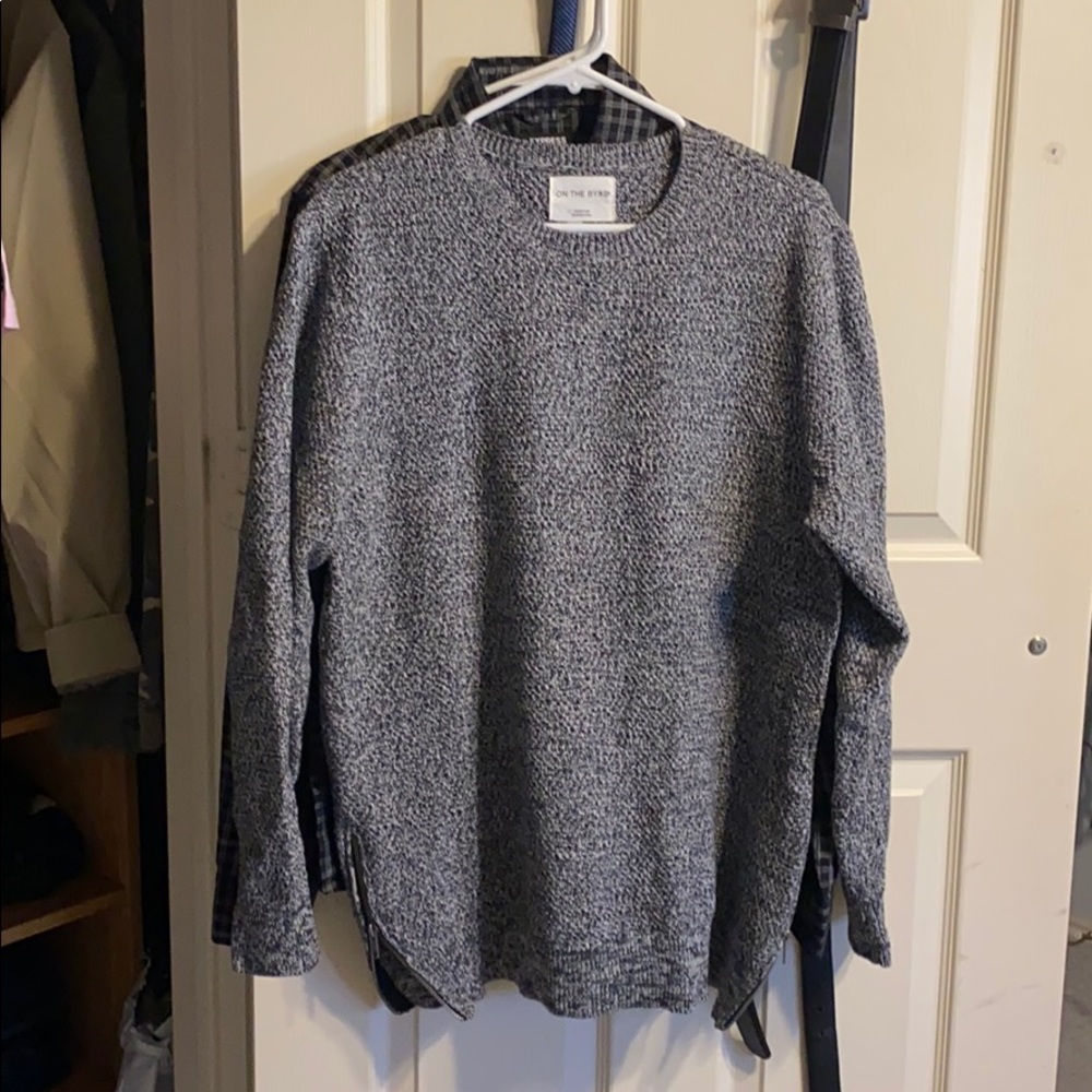 Marled grey sweater